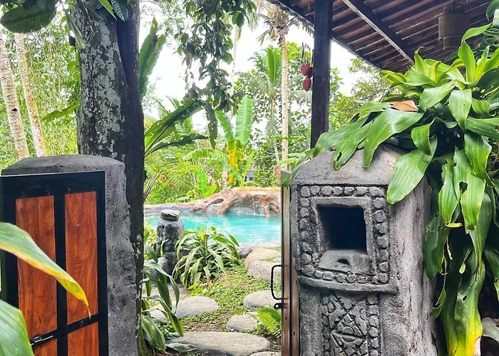 Unique Wooden House With A View Jungle 1br Private * Tampaksiring