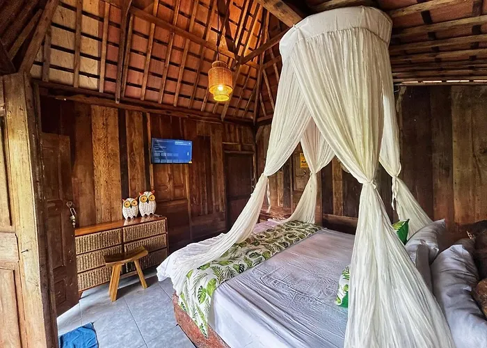 ヴィラ Unique Wooden House With A View Jungle 1br Private *