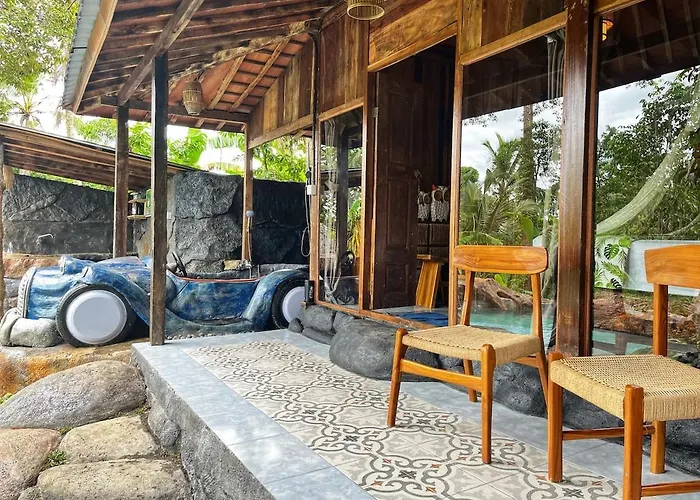 Unique Wooden House With A View Jungle 1br Private * Tampaksiring
